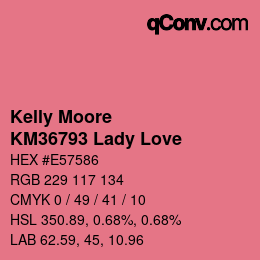 Code couleur: Kelly Moore - KM36793 Lady Love | qconv.com