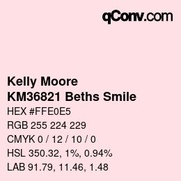 カラーコード: Kelly Moore - KM36821 Beths Smile | qconv.com