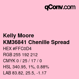 Color code: Kelly Moore - KM36841 Chenille Spread | qconv.com