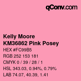 カラーコード: Kelly Moore - KM36862 Pink Posey | qconv.com