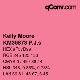 Color code: Kelly Moore - KM36873 P.J.s | qconv.com