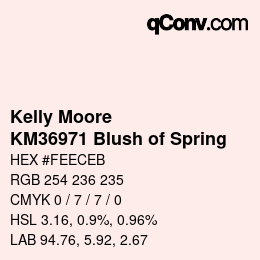 Farbcode: Kelly Moore - KM36971 Blush of Spring | qconv.com