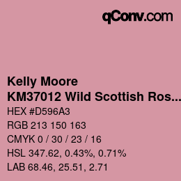 カラーコード: Kelly Moore - KM37012 Wild Scottish Rose | qconv.com