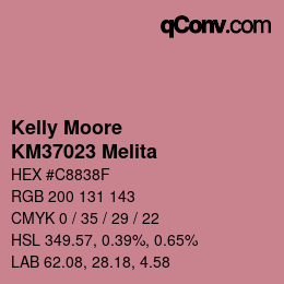 Code couleur: Kelly Moore - KM37023 Melita | qconv.com