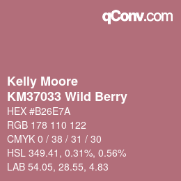 Código de color: Kelly Moore - KM37033 Wild Berry | qconv.com