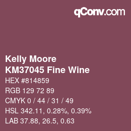 Color code: Kelly Moore - KM37045 Fine Wine | qconv.com