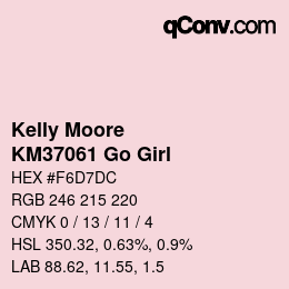 Color code: Kelly Moore - KM37061 Go Girl | qconv.com