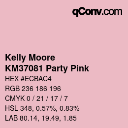 Code couleur: Kelly Moore - KM37081 Party Pink | qconv.com