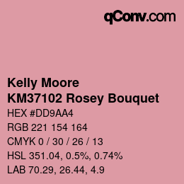Código de color: Kelly Moore - KM37102 Rosey Bouquet | qconv.com