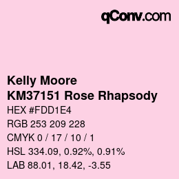 Color code: Kelly Moore - KM37151 Rose Rhapsody | qconv.com