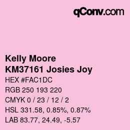 Color code: Kelly Moore - KM37161 Josies Joy | qconv.com