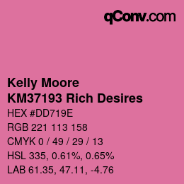 Code couleur: Kelly Moore - KM37193 Rich Desires | qconv.com