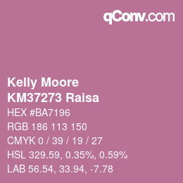 カラーコード: Kelly Moore - KM37273 Raisa | qconv.com