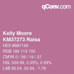 Color code: Kelly Moore - KM37273 Raisa | qconv.com