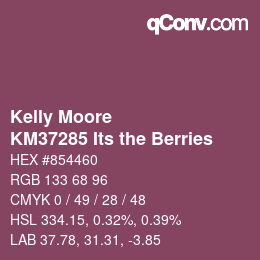 カラーコード: Kelly Moore - KM37285 Its the Berries | qconv.com