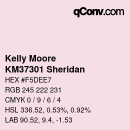 Color code: Kelly Moore - KM37301 Sheridan | qconv.com