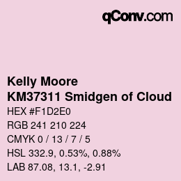 Color code: Kelly Moore - KM37311 Smidgen of Cloud | qconv.com