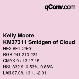 Código de color: Kelly Moore - KM37311 Smidgen of Cloud | qconv.com