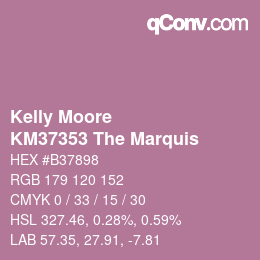 Color code: Kelly Moore - KM37353 The Marquis | qconv.com