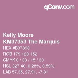 Code couleur: Kelly Moore - KM37353 The Marquis | qconv.com