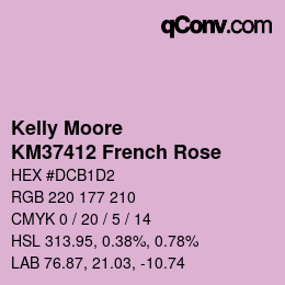 Farbcode: Kelly Moore - KM37412 French Rose | qconv.com