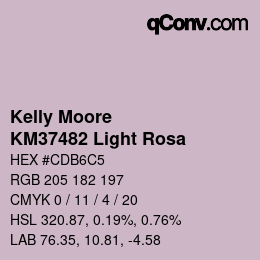 カラーコード: Kelly Moore - KM37482 Light Rosa | qconv.com