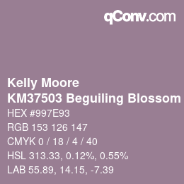 カラーコード: Kelly Moore - KM37503 Beguiling Blossom | qconv.com