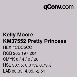 Farbcode: Kelly Moore - KM37552 Pretty Princess | qconv.com