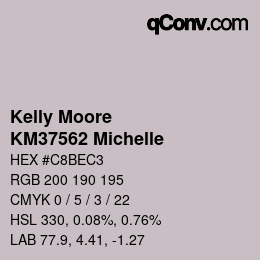 Code couleur: Kelly Moore - KM37562 Michelle | qconv.com