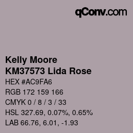 Código de color: Kelly Moore - KM37573 Lida Rose | qconv.com