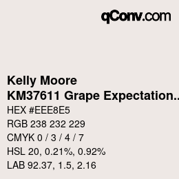 Código de color: Kelly Moore - KM37611 Grape Expectations | qconv.com