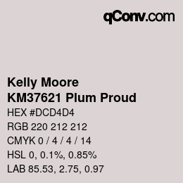 Farbcode: Kelly Moore - KM37621 Plum Proud | qconv.com