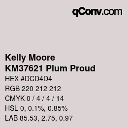 Color code: Kelly Moore - KM37621 Plum Proud | qconv.com