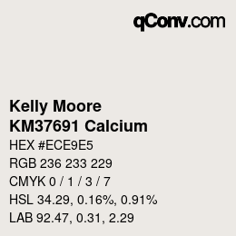 カラーコード: Kelly Moore - KM37691 Calcium | qconv.com