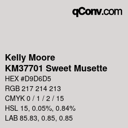 カラーコード: Kelly Moore - KM37701 Sweet Musette | qconv.com