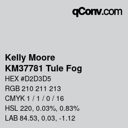 Farbcode: Kelly Moore - KM37781 Tule Fog | qconv.com