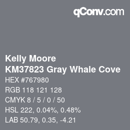 Code couleur: Kelly Moore - KM37823 Gray Whale Cove | qconv.com