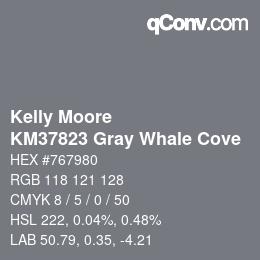 カラーコード: Kelly Moore - KM37823 Gray Whale Cove | qconv.com