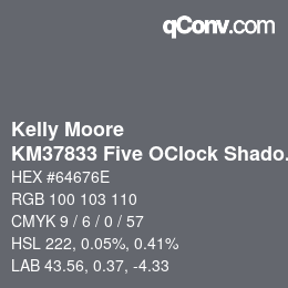 Color code: Kelly Moore - KM37833 Five OClock Shadow | qconv.com