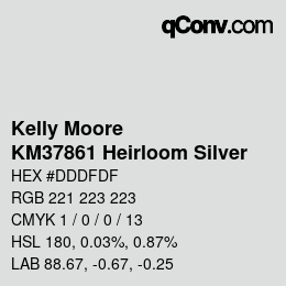 カラーコード: Kelly Moore - KM37861 Heirloom Silver | qconv.com
