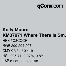 カラーコード: Kelly Moore - KM37871 Where There is Smoke | qconv.com