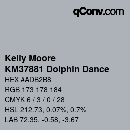 Color code: Kelly Moore - KM37881 Dolphin Dance | qconv.com
