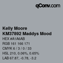 Color code: Kelly Moore - KM37892 Maddys Mood | qconv.com