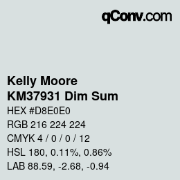 Color code: Kelly Moore - KM37931 Dim Sum | qconv.com