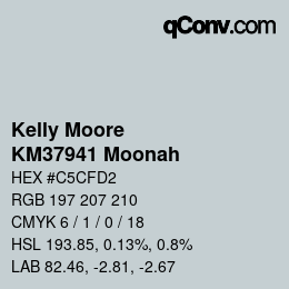 Color code: Kelly Moore - KM37941 Moonah | qconv.com