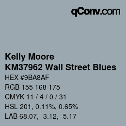 Farbcode: Kelly Moore - KM37962 Wall Street Blues | qconv.com