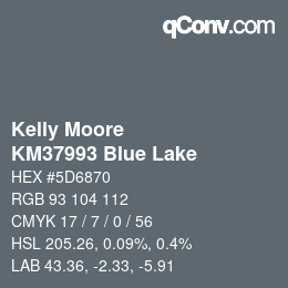 Código de color: Kelly Moore - KM37993 Blue Lake | qconv.com