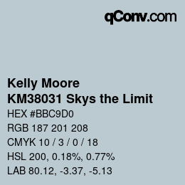 カラーコード: Kelly Moore - KM38031 Skys the Limit | qconv.com