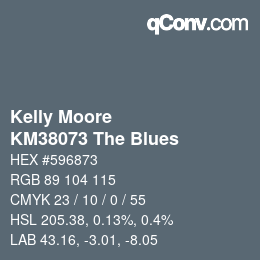 Farbcode: Kelly Moore - KM38073 The Blues | qconv.com