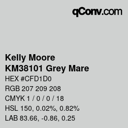 Color code: Kelly Moore - KM38101 Grey Mare | qconv.com